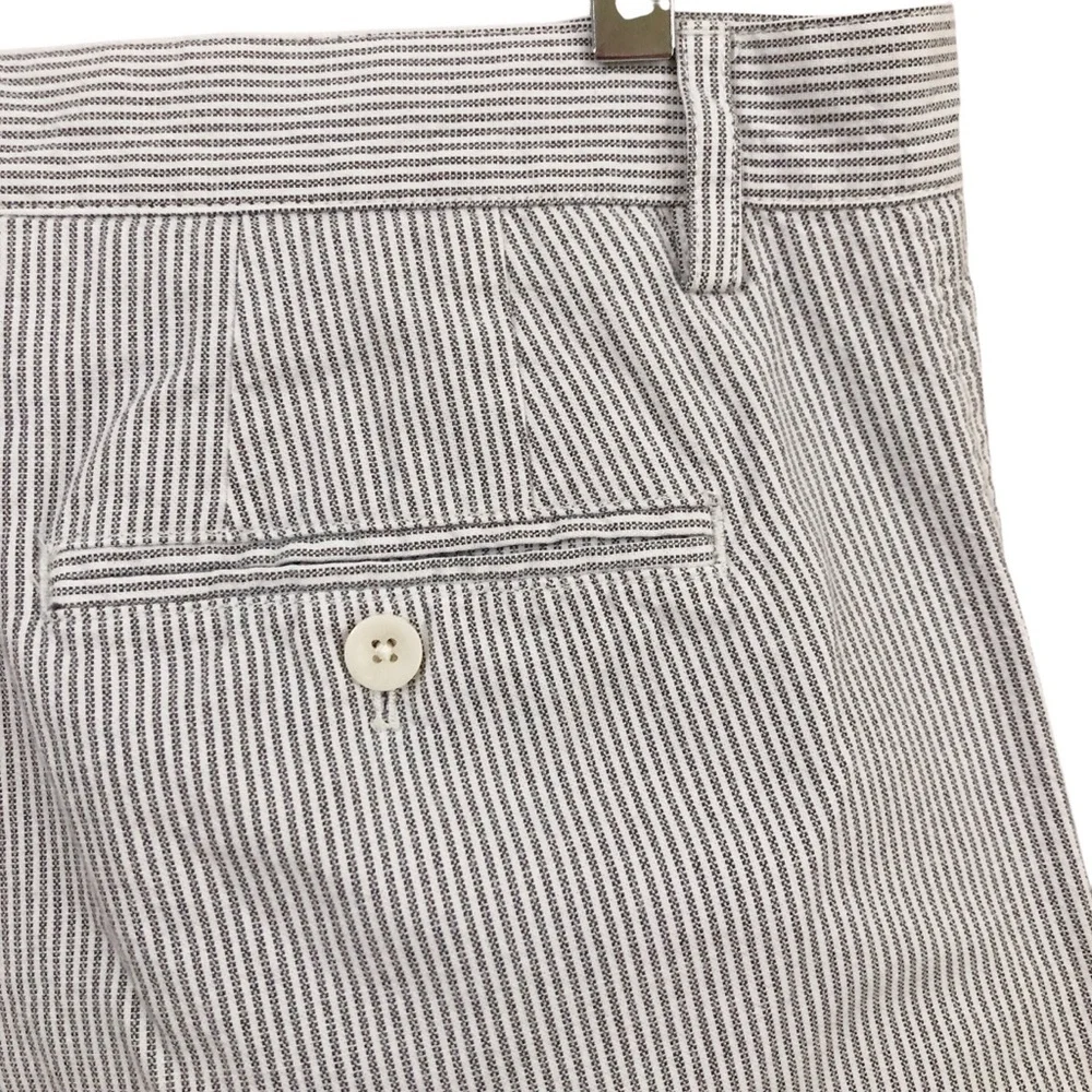 Banana Republic | Pinstripe Emerson Shorts Preppy Gray Ivory